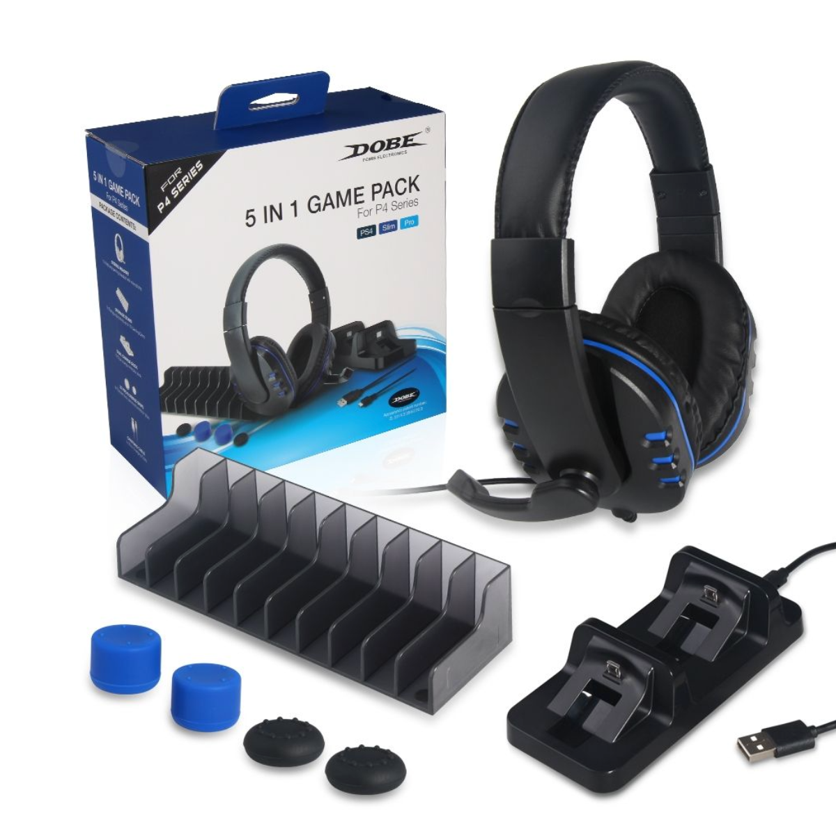 Auriculares Gamer 5 En 1 Dobe